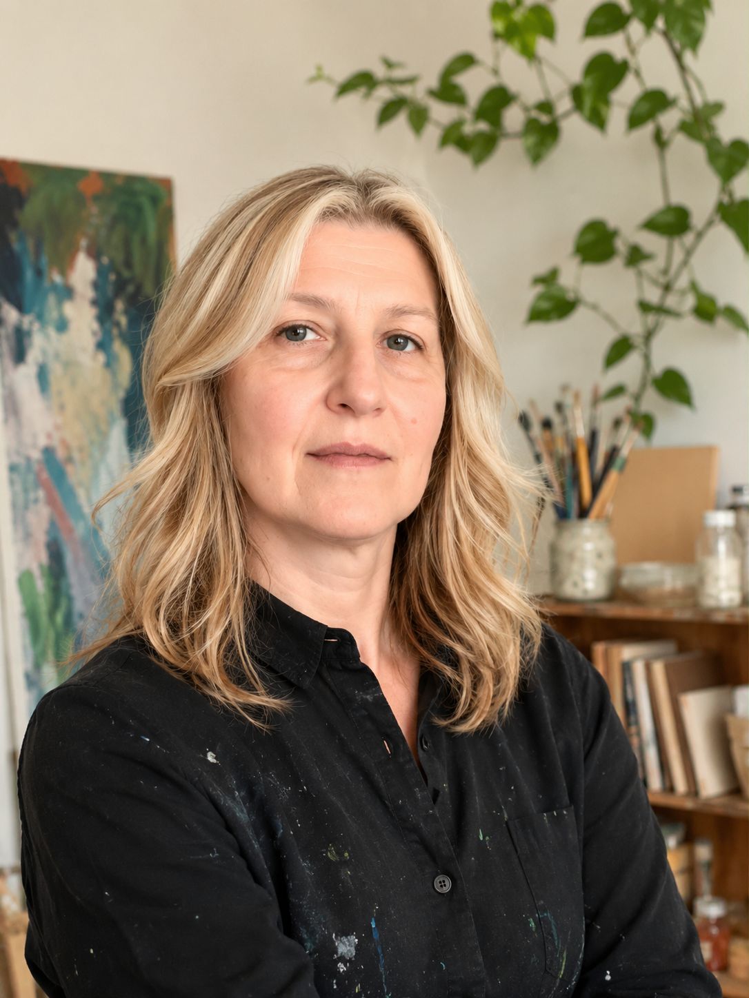 Mirela Paraleste in her Dublin studio